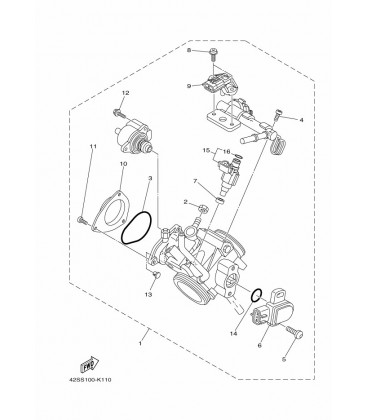 CARTER D'ACCELERATEUR 1