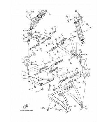 SUSPENSION AVANT & ROUE