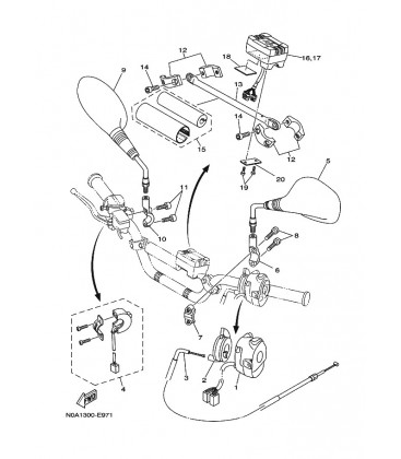 HANDLE SW. & SPEEDOMETER(N0A1)