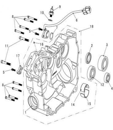 CARTER MOTEUR DROIT