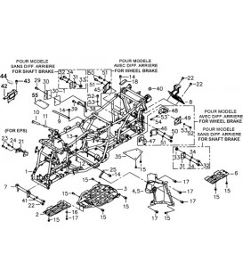 CHASSIS (FACE AVANT A LED)