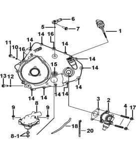 CACHE CARTER MOTEUR GAUCHE 2