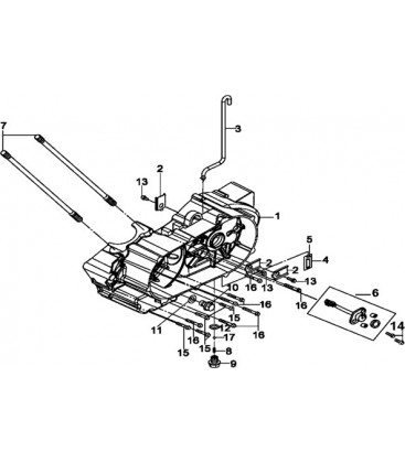 COUVERCLE CARTER MOTEUR GAUCHE