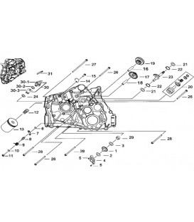 CARTER MOTEUR GAUCHE 1