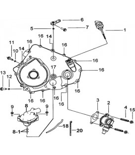 CACHE CARTER MOTEUR GAUCHE 2