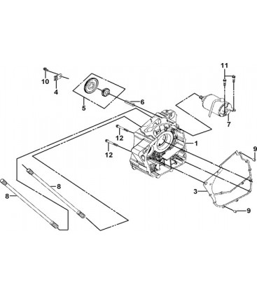 CARTER MOTEUR DROIT