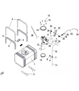 RESERVOIR CARBURANT METALLIQUE