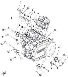 ENSEMBLE MOTEUR - SUPPORT MOTEUR