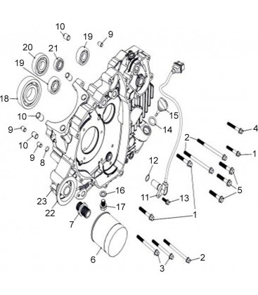 CARTER MOTEUR GAUCHE