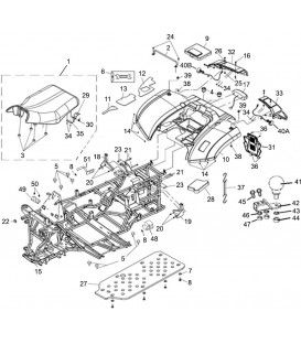 CARROSSERIE ARRIERE - CHASSIS - SELLE - DECO