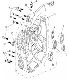 CARTER MOTEUR DROIT