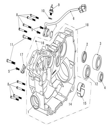 CARTER MOTEUR DROIT