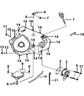 CACHE CARTER MOTEUR GAUCHE 2