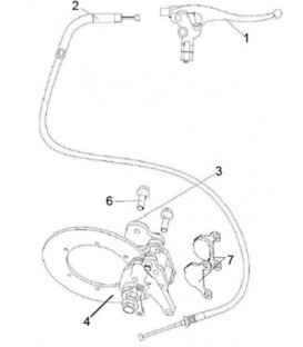 SYSTEME DE FREINAGE DU FREIN DE PARC A CABLE