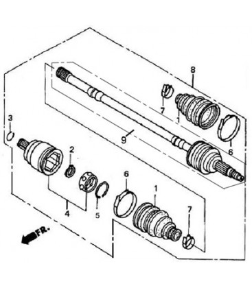 CARDAN AVANT 4X4