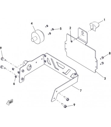 SUPPORTS PLAQUE IMMATRICULATION