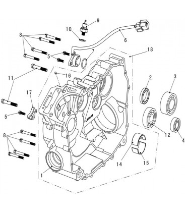 CARTER MOTEUR DROIT