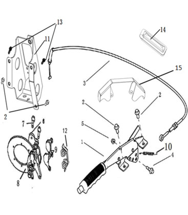 SYSTEME DE FREINAGE DU FREIN DE PARC A CABLE