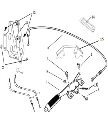 SYSTEME DE FREINAGE DU FREIN DE PARC A CABLE