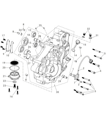 CARTER MOTEUR GAUCHE