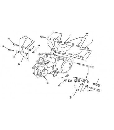 ENSEMBLE MOTEUR - SUPPORT MOTEUR