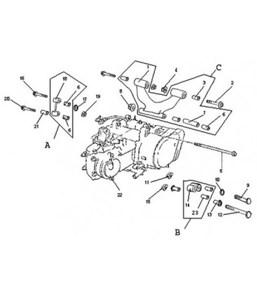 ENSEMBLE MOTEUR - SUPPORT MOTEUR