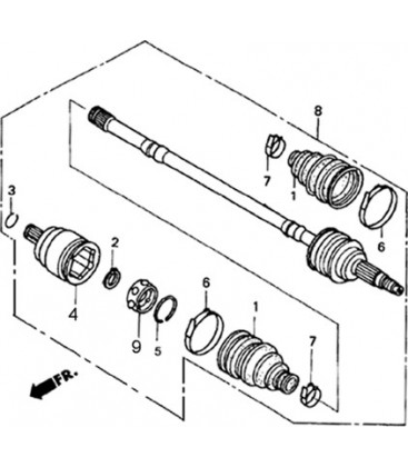 ENSEMBLE CARDAN AVANT 4X4