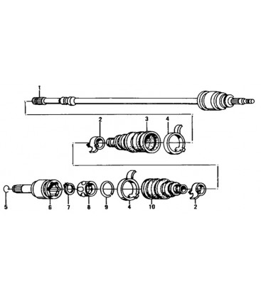 ENSEMBLE CARDAN AVANT 4X4