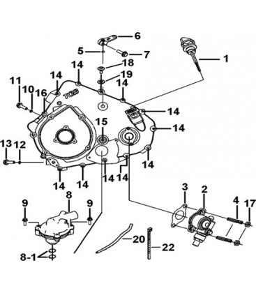 CACHE CARTER MOTEUR GAUCHE 2