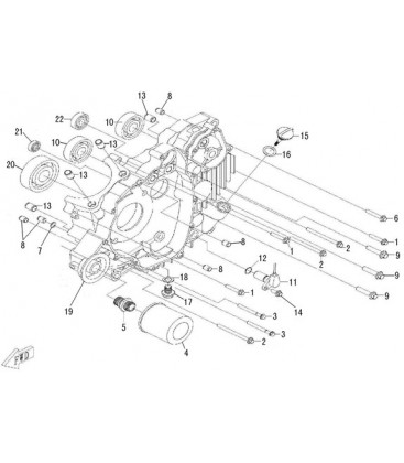 CARTER MOTEUR GAUCHE