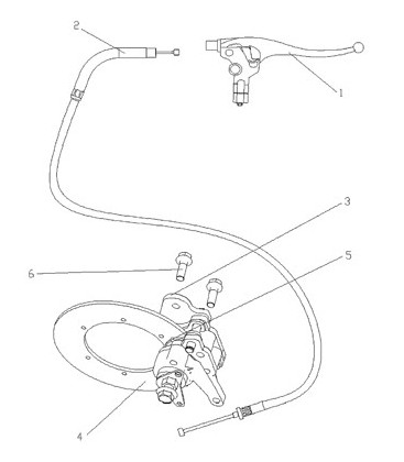 SYSTEME DE FREINAGE DU FREIN DE PARC A CABLE