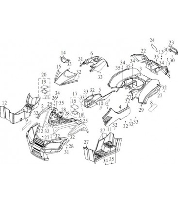 CARROSSERIE AVANT - DECORATION