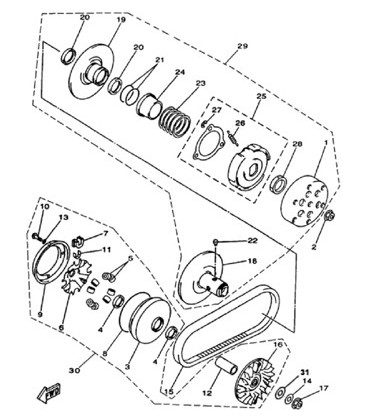 VARIATEUR - EMBRAYAGE