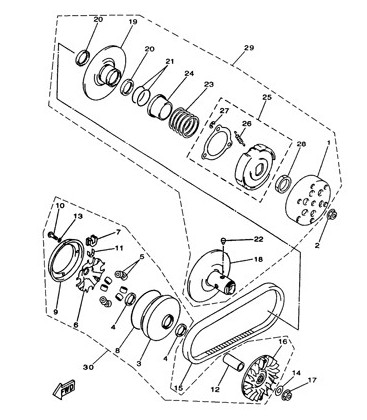 VARIATEUR - EMBRAYAGE