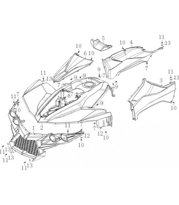 CARROSSERIE AVANT - DECORATION