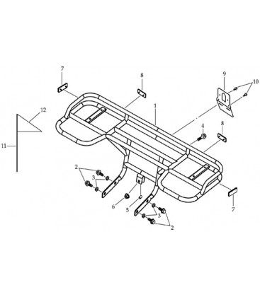 PORTE BAGAGES ARRIERE - SUPPORT ATTELAGE